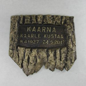 Iso kaarna pronssilaatta